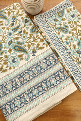 Bedsheets - Queen Mugal premium handblock cotton bedsheets