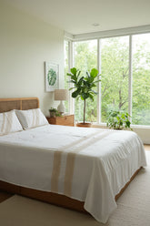 Bedsheets - Premium designer Queen bedsheets dd lace(off-white or ivory)