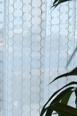 Curtains - Premium Embroidery sheer curtains ( Merano zinnia ) white base shade prebooking