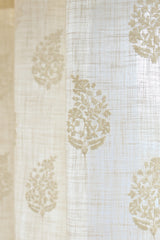 Curtains -Premium embroidery designer curtains semi Transparent/sheer vedic prebooking