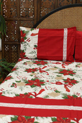 Queen Size Christmas Theme Bedsheet Set - Xmas Edition