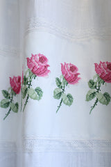 Curtains - Premium Cross Stitch Embroidery Opaque Curtain Charlotte Rose curtains