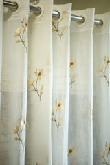 Marigold Embroidery Sheer Curtain