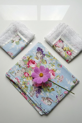 Bedsheets - King anokhi print lace bedsheets