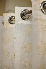 Curtains-Premium embroidered sheer curtains