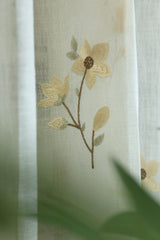 Marigold Embroidery Sheer Curtain