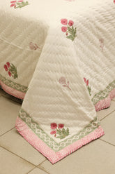Premium Cotton handblock Print Double Quilt
