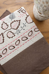 Elegant Floral Embroidery King Bedsheet Set Caspian