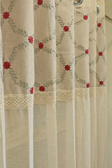Curtains-Premium embroidery designer sheer curtains