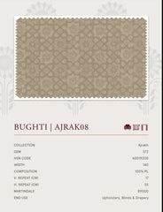 Upholstery fabrics -Ajrakh(Bughti)