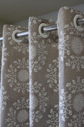 Curtains - Premium embroidery designer curtains semi Transparent/sheer vedic prebooking