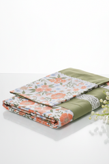 Bedsheets - Queen premium designer Printed lace bedsheet rotary