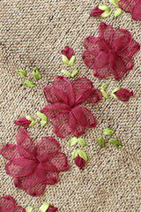 Table runner-4 Seater Ribbon embroidery