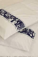Premium Soft Cotton Lace Bedsheet Set – King Size