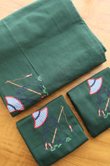 Bedsheets - King cross stitch embroidered bedsheets