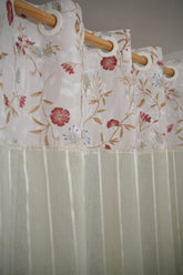Curtains - Premium designer sheer curtains(semi transparent)