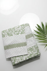 Bedsheets - Queen premium designer Printed lace bedsheet rotary