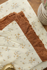Bedsheets - Premium King soft cotton lace bedsheets majestic