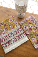 Mugal Bedsheets - King premium handblock print cotton bedsheets