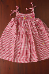 Kids smocked dress 10-12 month