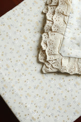 Bedsheets - Premium King soft cotton lace bedsheets majestic