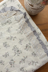 Bedsheets - Premium King soft cotton lace bedsheets majestic