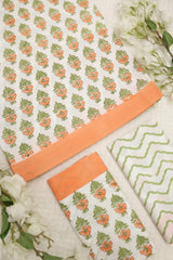 Bedsheets-King Percale handblock cotton bedsheets