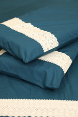Premium Soft Cotton Lace Bedsheet Set – King Size
