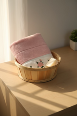 Premium Floral Embroidery Plush Bath Towel – opal (54" x 27")
