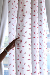 Opaque Cotton Curtain - 7 Ft Xmas edition