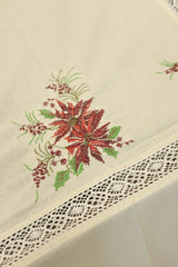 Table cloths-8 seater cross stitch embroidered