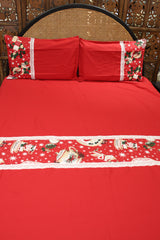 Queen Size Christmas Theme Bedsheet Set - Xmas Edition