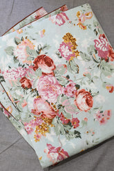 Bedsheets - King anokhi Quilted pillow cover bedsheets pastel exc