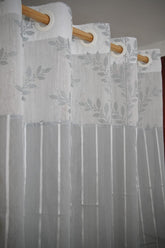 Curtains - Premium designer sheer curtains(semi transparent)