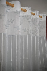 Curtains - Premium designer sheer curtains(semi transparent)