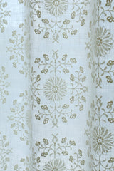 Curtains - Premium embroidery designer curtains semi Transparent/sheer vedic prebooking