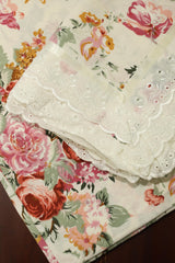Bedsheets - King anokhi print lace bedsheets