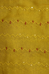 Fabrics - Chanderi embroidery kurti fabric