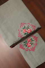 Bedsheets - Single Cross stitch embroidery bedsheets