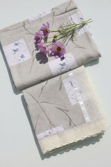 Bedsheets - Queen soft cotton lace bedsheets flora & lace