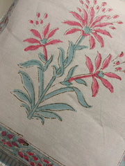 Handblock cushion cover|16×16