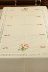 Table cloths - 8 seater cross stitch embroidered