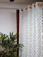 Curtains-Premium embroidered sheer curtains