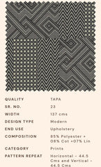 Upholstery fabrics -Tapa