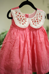 Kids dress - Hakoba with embroidery 10-12 months
