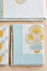 Bedsheets - King Percale cotton handblock print bedsheets