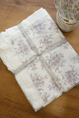 Bedsheets - King soft cotton lace bedsheets majestic