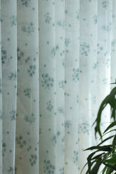 Amethyst Sheer Curtain – Semi Transparent floral print