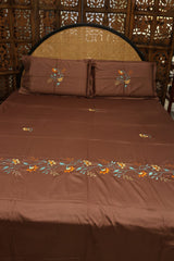 Bedsheet- Queen machine embroidery