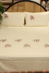 Bedsheets - King Premium Machine embroidery bedsheets MEK